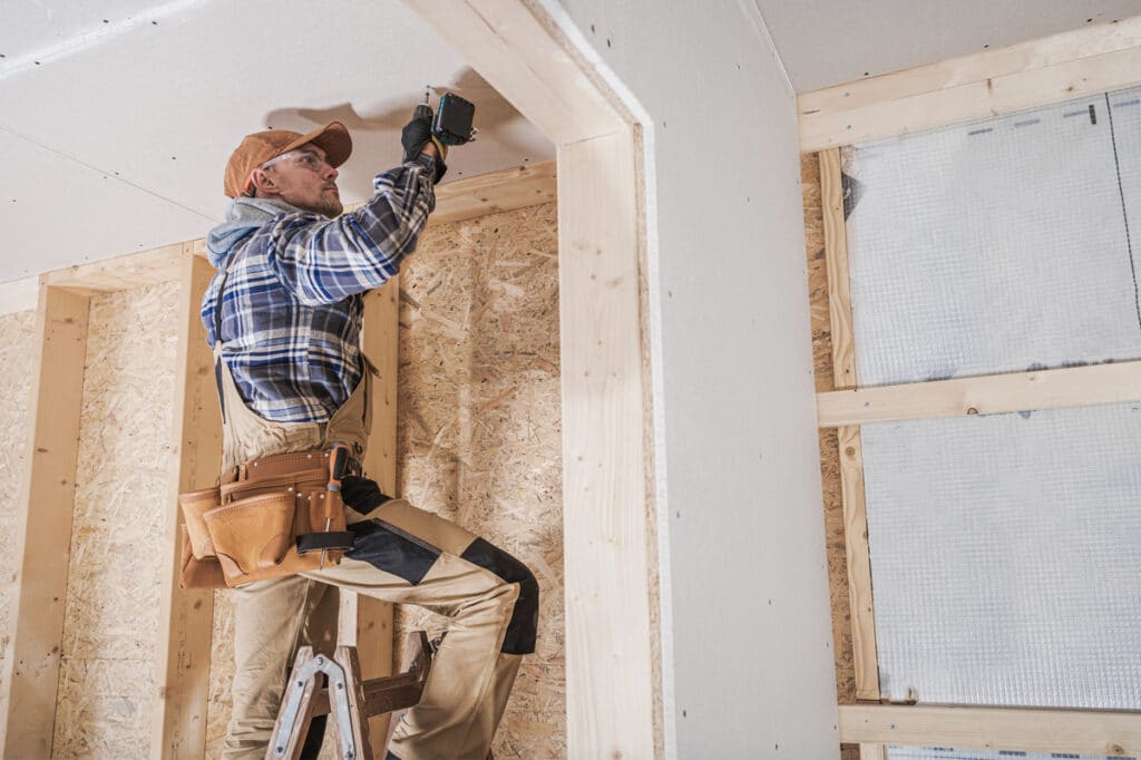 drilling into ceiling