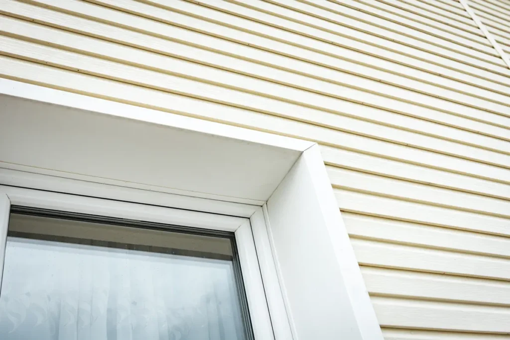 white vinyl siding