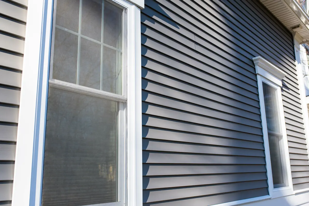 window and vinyl siding